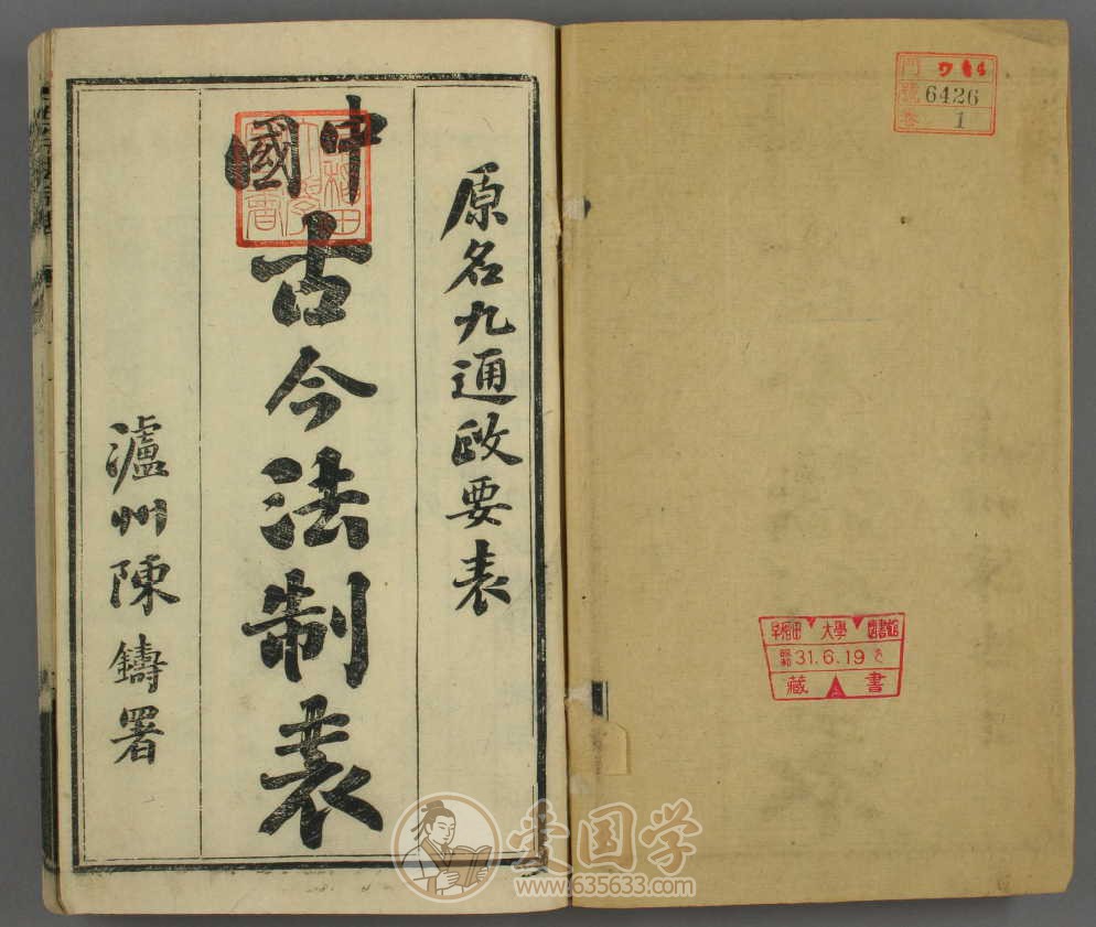 古今法制表16卷.清代孙荣编光绪32年刻本古籍pdf电子版